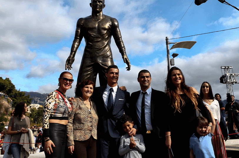 Einweihung der Statue von Cristiano Ronaldo am Sonntag in Funchal.