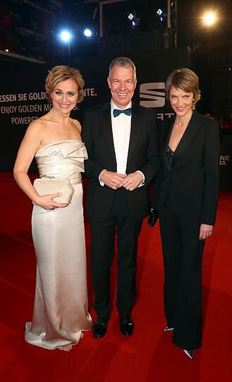 TV-Journalisten Caren Miosga (l-r), Peter Kloeppel und Marietta Slomka