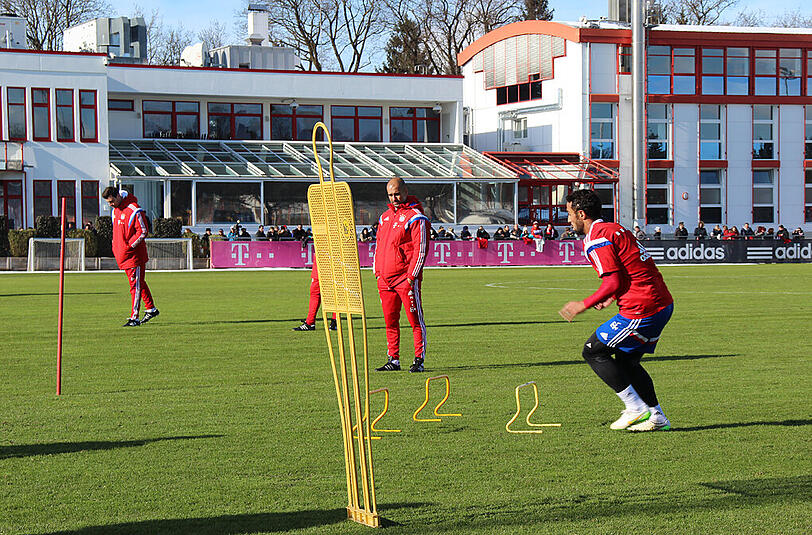 Der FC Bayern beim Samstagstraining nach der 1:4-Klatsche in Wolfsburg.