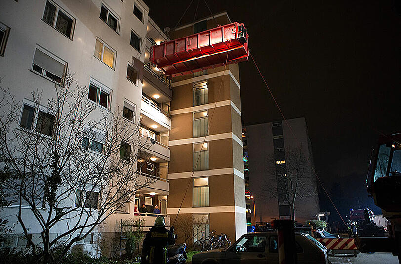 Die Bilder vom Messie-Einsatz in Nürnberg.