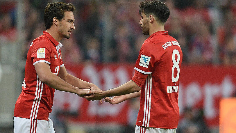 Mats Hummels und Javi Martinez starten im Pokal-Halbfinale gegen den BVB.