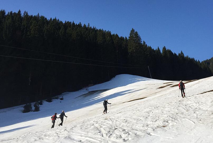 Skitour am Spitzingsee.