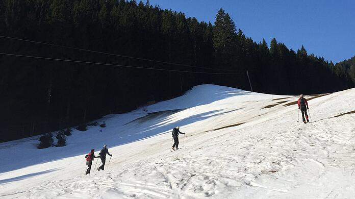 Skitour am Spitzingsee.