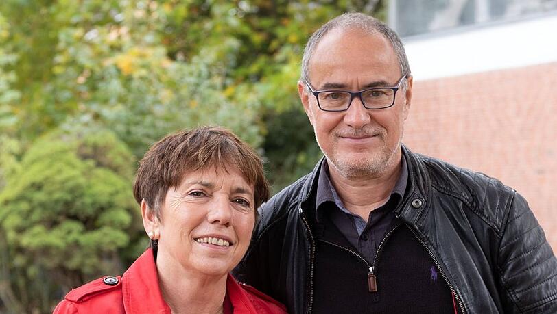 Margot K&auml;&szlig;mann und Andreas Helm waren in ihrer Jugend bereits ein Paar. 2014 fanden sie sich wieder.