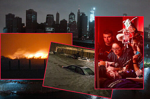 Bilder der Verwüstung - Hurrikan "Sandy" hat an der Ostküste verheerende Spuren hinterlassen. Sehen Sie hier die Bilder aus New York und den betroffenen Orten im Osten der USA.
