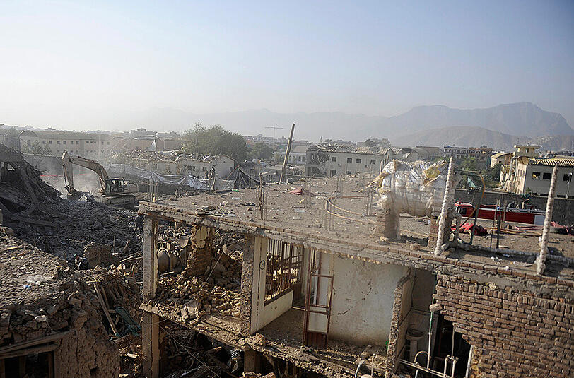 Autobombenanschlag in der afghanischen Hauptstadt Kabul: Dutzende Häuser wurden beschädigt.