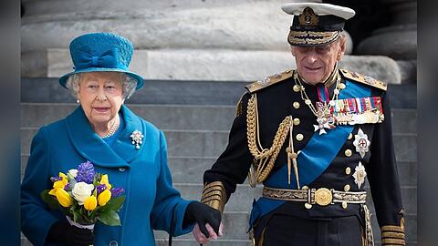 Die Queen und Prinz Philip im Jahr 2015.