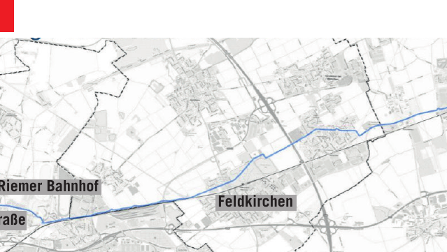 So soll die Strecke Richtung Markt Schwaben auf dem Münchner Stadtgebiet verlaufen. So soll die Strecke Richtung Markt Schwaben auf dem Münchner Stadtgebiet verlaufen.