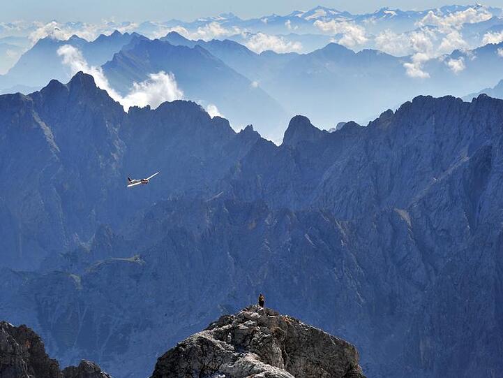 Das Zugspitzmassiv.