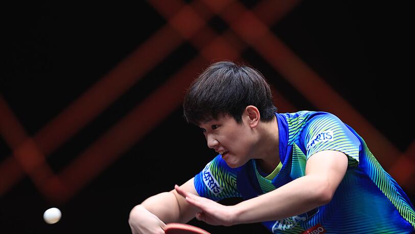 Harimoto Tomokazu aus Japan in Aktion.