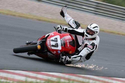 Abflug vom Motorrad: Michael Schumacher.