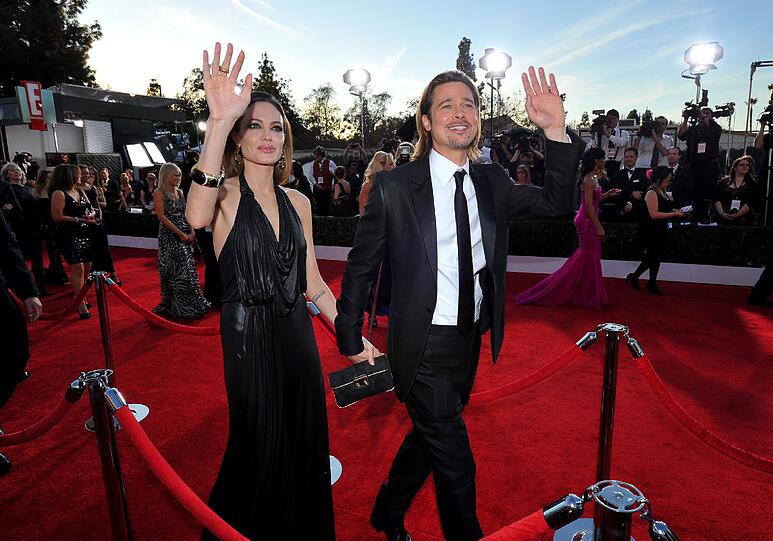 Und hier kommen sie: Angelina Jolie und Brad Pitt.