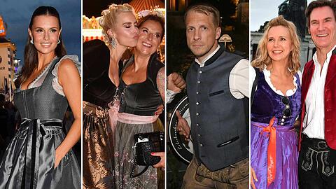 Beim Almauftrieb haben die Promis auf dem Oktoberfest Käfers Wiesn-Schänke unsicher gemacht.