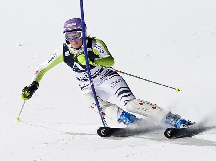 Maria Riesch schied beim Slalom in Zwiesel aus