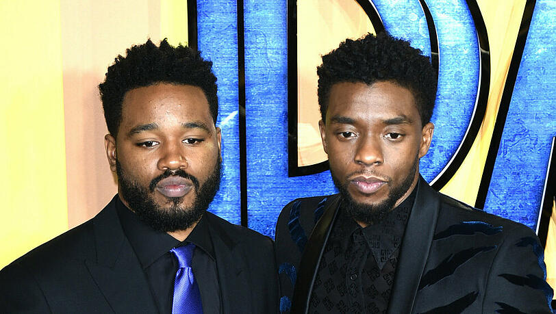 Ryan Coogler (l.) und Chadwick Boseman im Jahr 2018 bei der Europa-Premiere von "Black Panther". Ryan Coogler (l.) und Chadwick Boseman im Jahr 2018 bei der Europa-Premiere von "Black Panther".