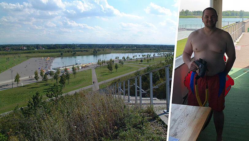 Idylle am Riemer See – doch hier kommt es immer wieder zu Unglücksfällen. Am Samstag musste Benjamin Kargerer von der Wasserwacht einen Ertrinkenden retten. Idylle am Riemer See – doch hier kommt es immer wieder zu Unglücksfällen. Am Samstag musste Benjamin Kargerer von der Wasserwacht einen Ertrinkenden retten.