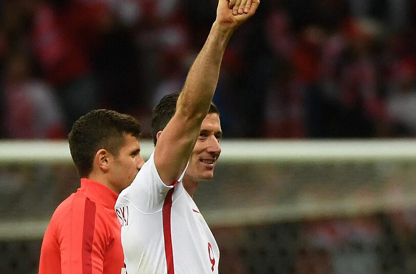 Robert Lewandowski führte die Polen zum Sieg gegen Dänemark.