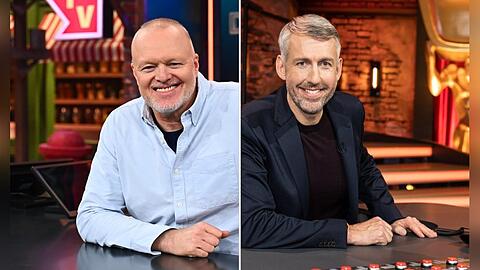 "TV total" mit Sebastian Pufpaff (r.) geht dem direktem Duell mit Stefan Raab aus dem Weg.