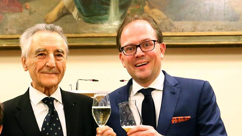 Reinhold Barbor (l.) mit Manuel Pretzl.