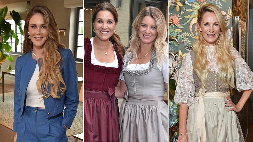 Promi-Damen halten beim Trachten-Event in Ingolstadt Village Ausschau nach den neuesten Trends und Wiesnwirtin Franziska Kohlpaintner gibt einen Geheimtipp für das kommende Oktoberfest.