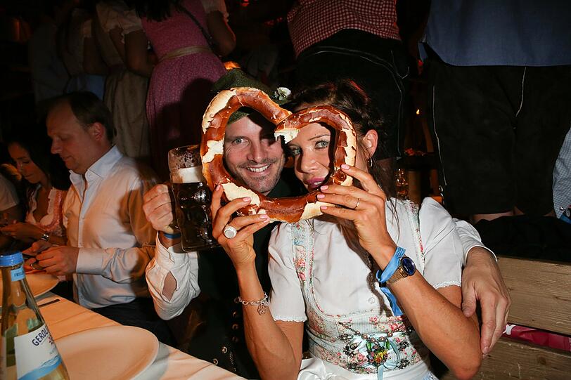 Doreen Dietel mit Lebensgefährte Tobias Guttenberg.