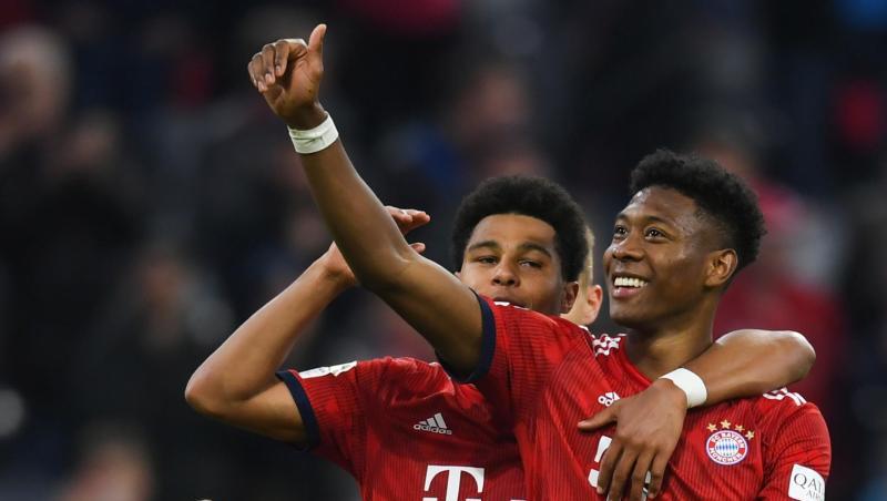 Bayern Münchens David Alaba (r) und Serge Gnabry. Foto: Sina Schuldt/Archivbild Bayern Münchens David Alaba (r) und Serge Gnabry. Foto: Sina Schuldt/Archivbild