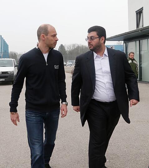 Bilder vom 1860-Gipfel mit Investor Hasan Ismaik und dem neuen Löwen-Präsidenten Hep Monatzeder