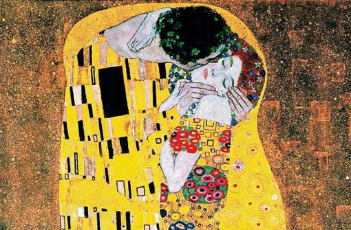 &bdquo;Der Kuss&ldquo; ist wohl das berühmteste Gemälde von Gustav Klimt.