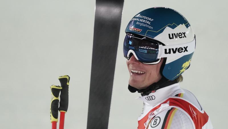 Freut sich über seinen achten Platz im WM-Riesenslalom: Alexander Schmid. Freut sich über seinen achten Platz im WM-Riesenslalom: Alexander Schmid.