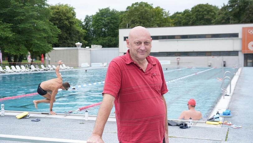 Wenn an Sommertagen der Trubel beginnt, muss er ruhig bleiben:Gemeinsam mit seinen Kollegen ist Michael Werner auch für die Sicherheit der Badegäste zuständig.