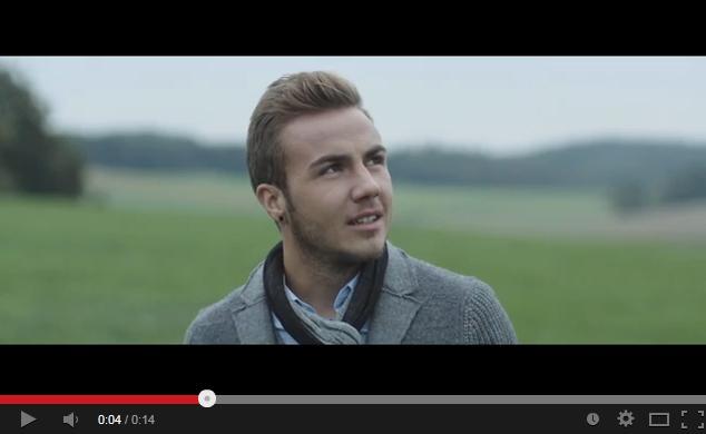 Mario Götze im Internet-Videospot.