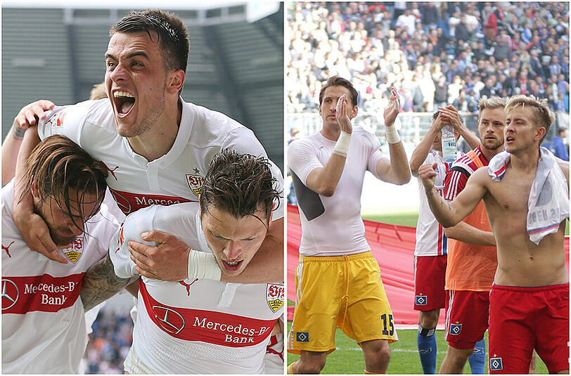 Stuttgart feiert, Hamburg atmet durch: Der VfB sichert sich den Klassenerhalt durch den Sieg im direkten Duell mit Paderborn. Hamburg kann in der Relegation den Mythos vom "Unabsteigbaren HSV" bewahren.