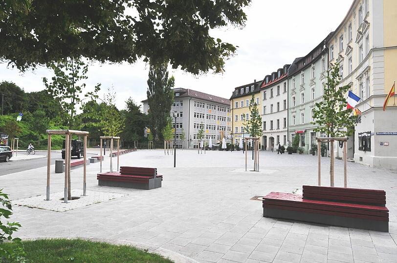 Der Hans-Mielich-Platz in Untergiesing.