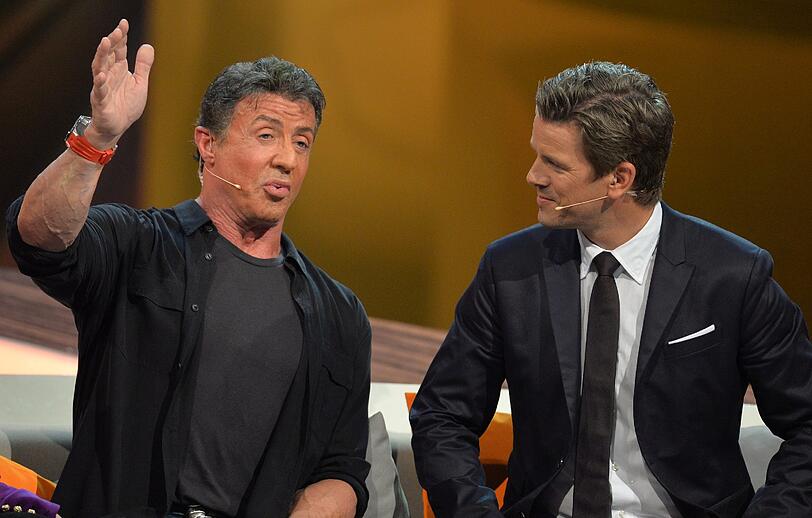 Sylvester Stallone und Markus Lanz