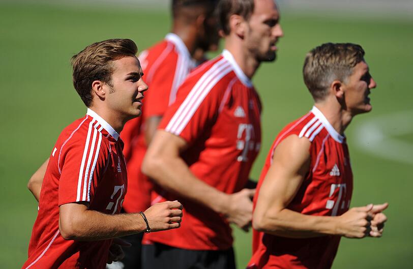 FC Bayern München: Bilder: Erstes Training mit Mario Götze - FC Bayern - Abendzeitung München