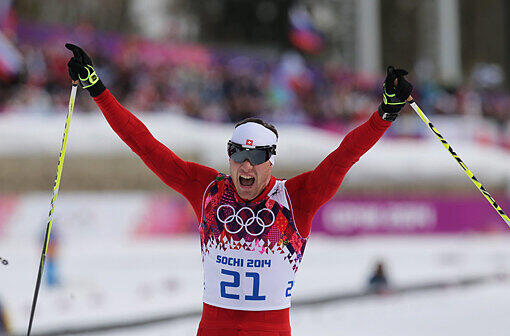 Glücklich im Ziel: Olympiasieger Dario Cologna!