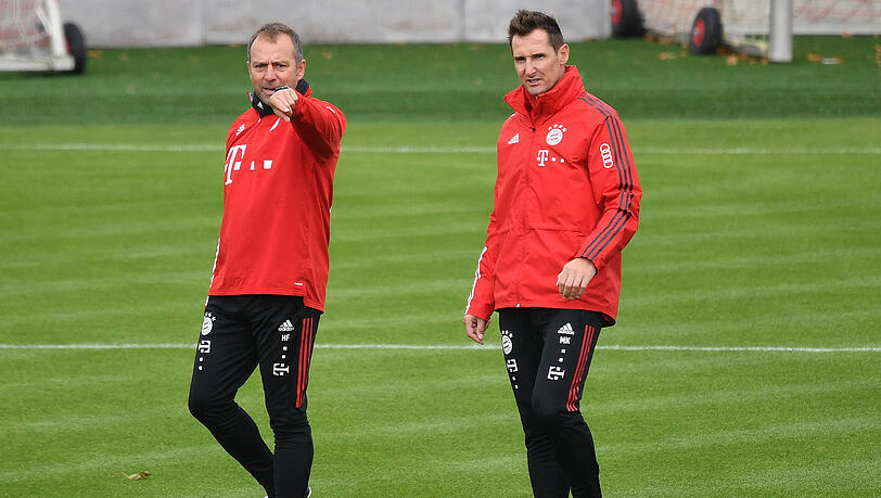 Verlassen beide den FC Bayern München: Hansi Flick und Miroslav Klose.