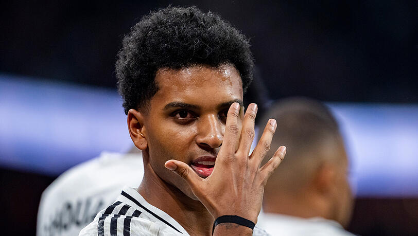 Offensiv-Star Rodrygo könnte Real Madrid im Sommer verlassen. Offensiv-Star Rodrygo könnte Real Madrid im Sommer verlassen.