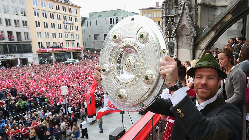 Xabi Alonso darf auch in diesem Jahr wieder mit den Bayern-Fans auf dem Marienplatz feiern.