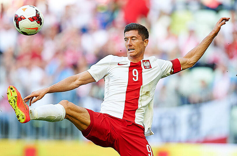 Mit vier Toren war Robert Lewandowski der erfolgreiste Pole beim ersten EM-Quali-Spiel von Gibralta.