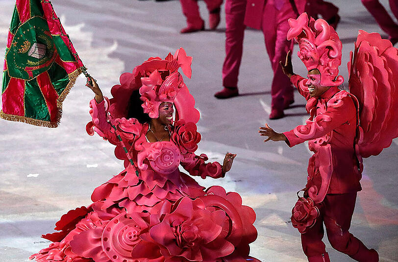Beeindruckende Eröffnungsfeier der Olympischen Spiele in Rio. Die Bilder aus dem Maracana-Stadion.
