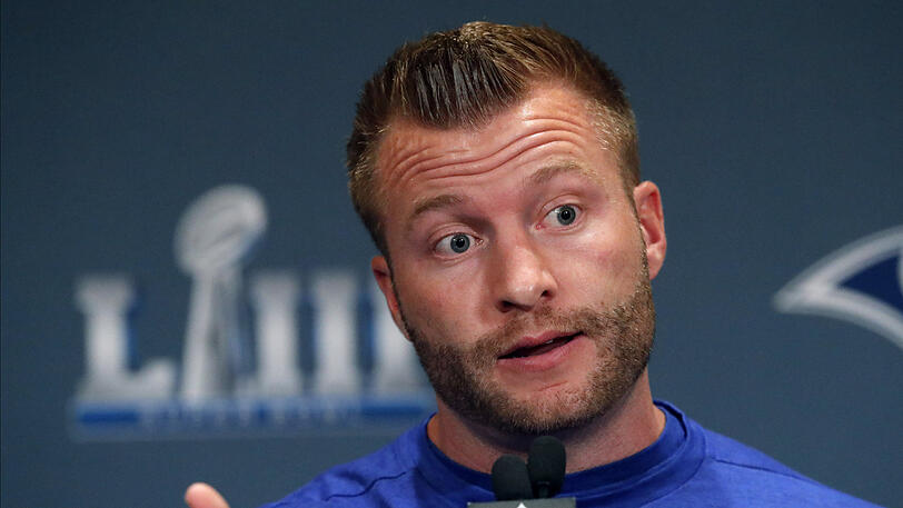 Steht mit den Los Angeles Rams im Super Bowl: Chefcoach Sean McVay.