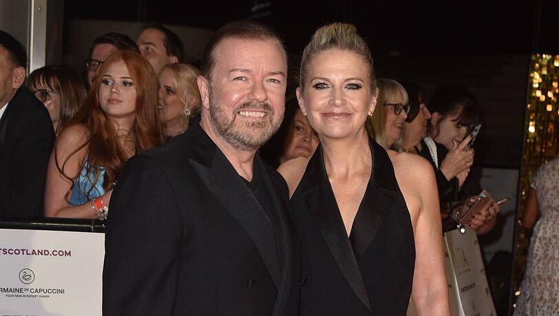 Ricky Gervais und Jane Fallon sind seit &uuml;ber vier Jahrzehnten ein Paar.
