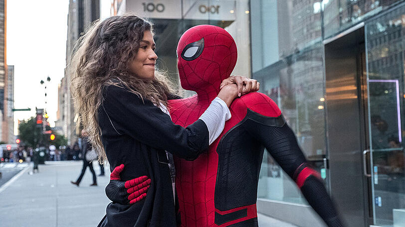Spider-Man (Tom Holland) und MJ (Zendaya) in "Spider-Man: Far From Home"