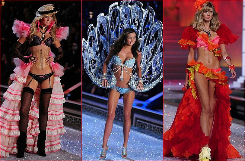 38 sexy Engel schwebten bei der Victoria Secret Show 2011 in atemberaubenden Outfits über den Laufsteg.