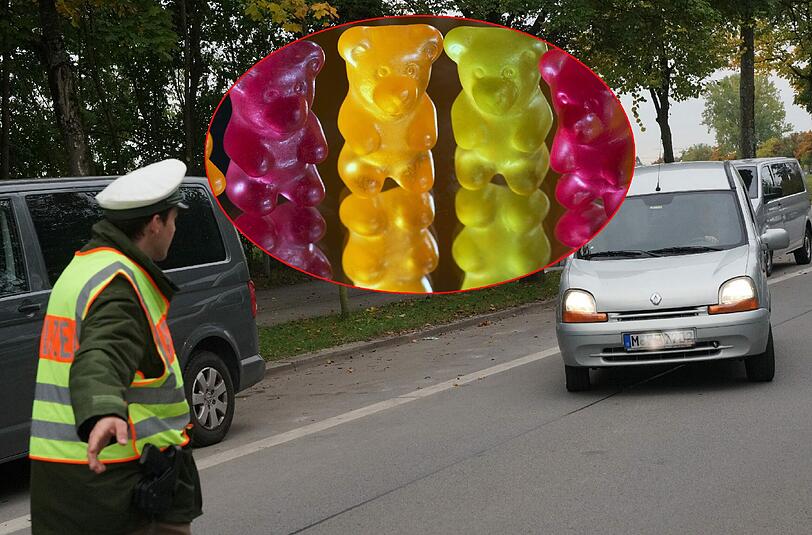 Der Polizei ist ein süßer Fang ins Netz gegangen. 10 Kilogramm Gummibärchen machten Polizisten in Ulm stutzig.