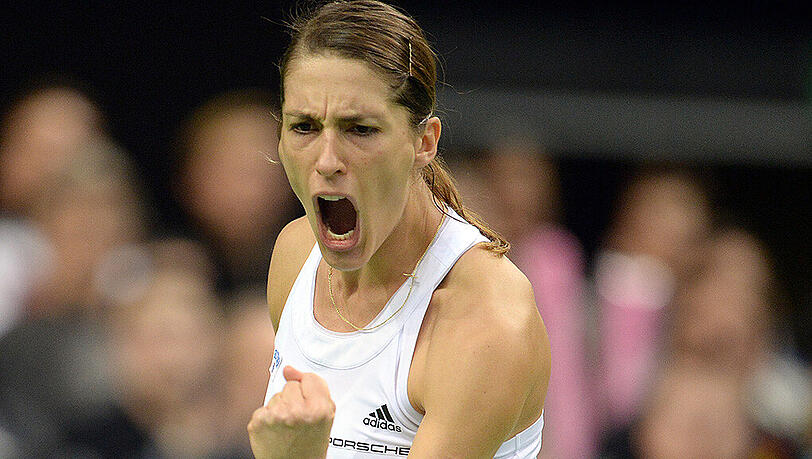 Andrea Petkovic bezwang die Russin Jekaterina Makarowa mit 7:5, 6:4. Andrea Petkovic bezwang die Russin Jekaterina Makarowa mit 7:5, 6:4.