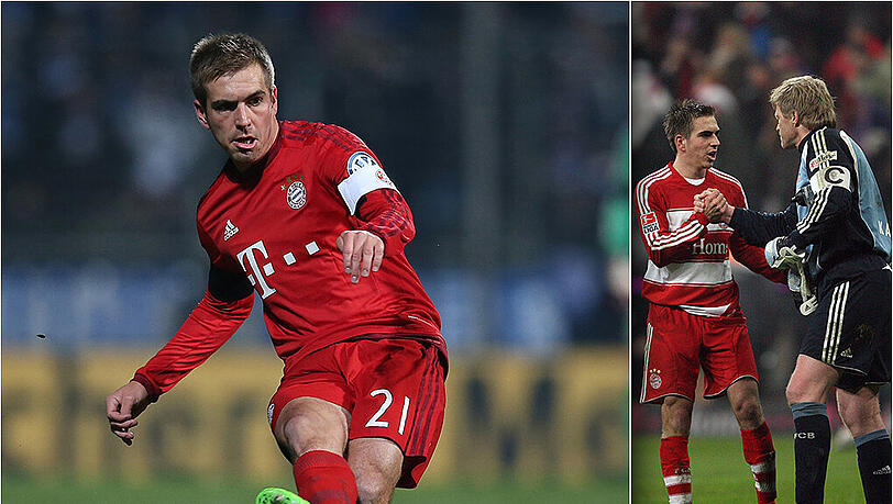 Champions-League-Rekordmann der Bayern: Philipp Lahm. Am Mittwoch zieht er mit dem bisherigen Rekordhalter Oliver Kahn gleich. Champions-League-Rekordmann der Bayern: Philipp Lahm. Am Mittwoch zieht er mit dem bisherigen Rekordhalter Oliver Kahn gleich.