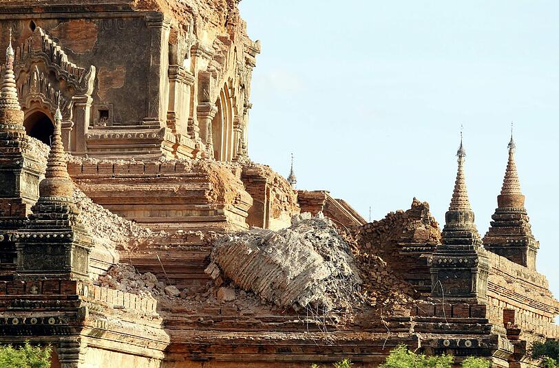 Auch die weltberühmte Tempelanlage von Bagan ist betroffen. Foto: Hein Htet