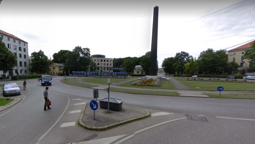 Der Kreisverkehr am Karolinenplatz scheint das Miteinander zwischen Pkw und Radeln nicht zu fördern: Neun Mal hat es hier gekracht. Der Kreisverkehr am Karolinenplatz scheint das Miteinander zwischen Pkw und Radeln nicht zu fördern: Neun Mal hat es hier gekracht.